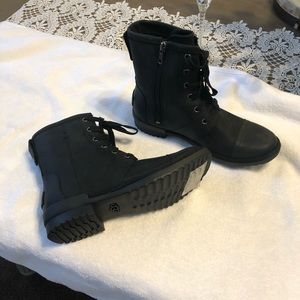 UGG Black Combat Style Boots .